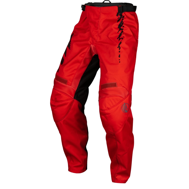 Pantalon de motocross FLY Racing F-16 pour enfant, rouge, noir et gris
