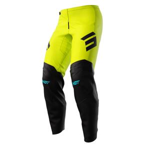 Pantalon motocross enfant Shot Iron jaune fluo soldes