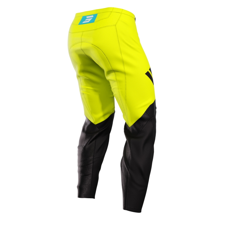 Pantalon motocross enfant Shot Iron jaune fluo soldes