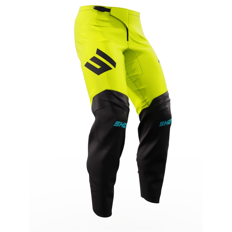 Pantalon motocross enfant Shot Iron jaune fluo soldes