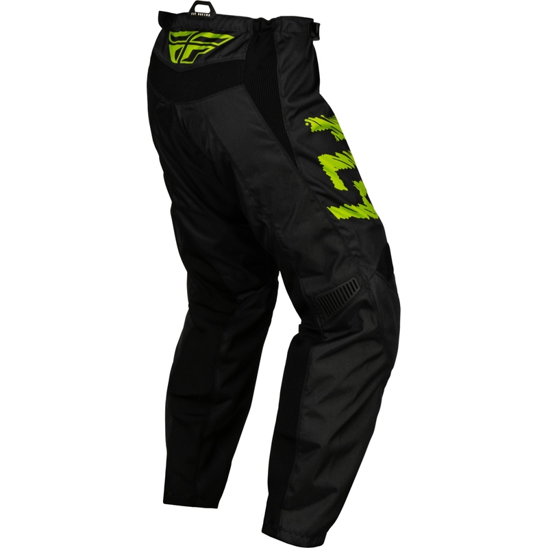 Pantalon motocross enfants FLY Racing F-16 2024 noir-vert fluo-gris soldes