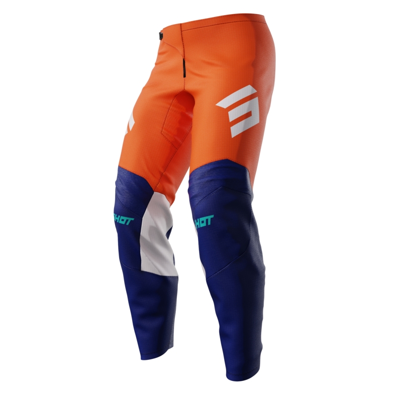 Pantalon motocross enfant Shot Iron orange soldes