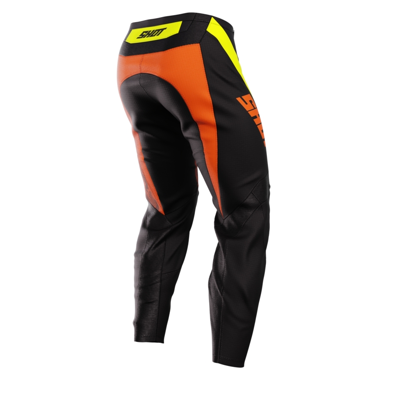 Pantalon de motocross pour enfants Shot Matrix orange soldes