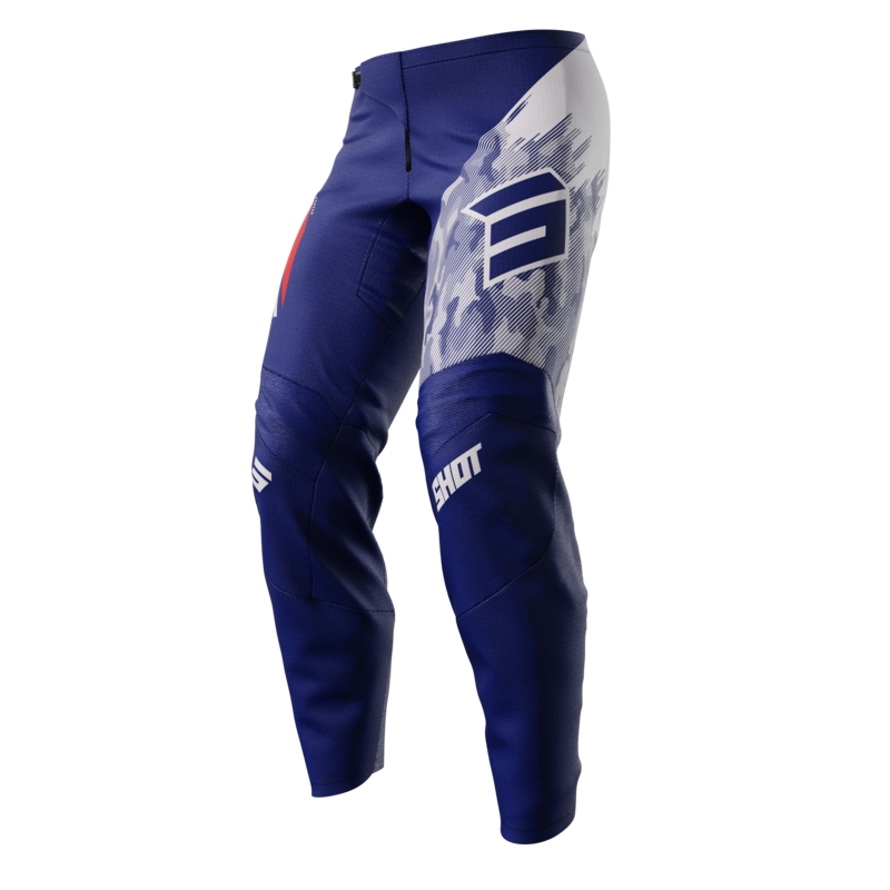 Pantalon motocross enfant Shot Matrix bleu soldes