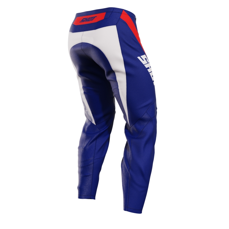 Pantalon motocross enfant Shot Matrix bleu soldes