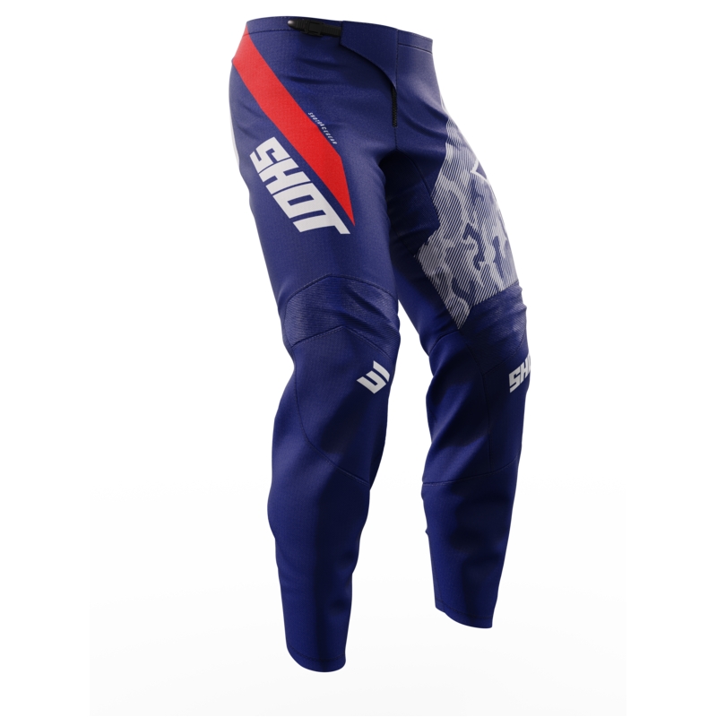 Pantalon motocross enfant Shot Matrix bleu soldes