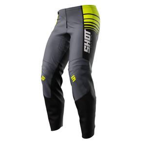 Pantalon motocross enfant Shot Peak jaune fluo soldes