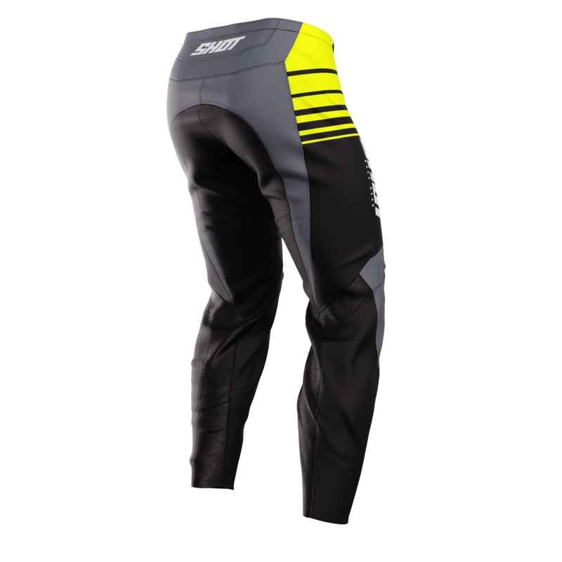 Pantalon motocross enfant Shot Peak jaune fluo soldes