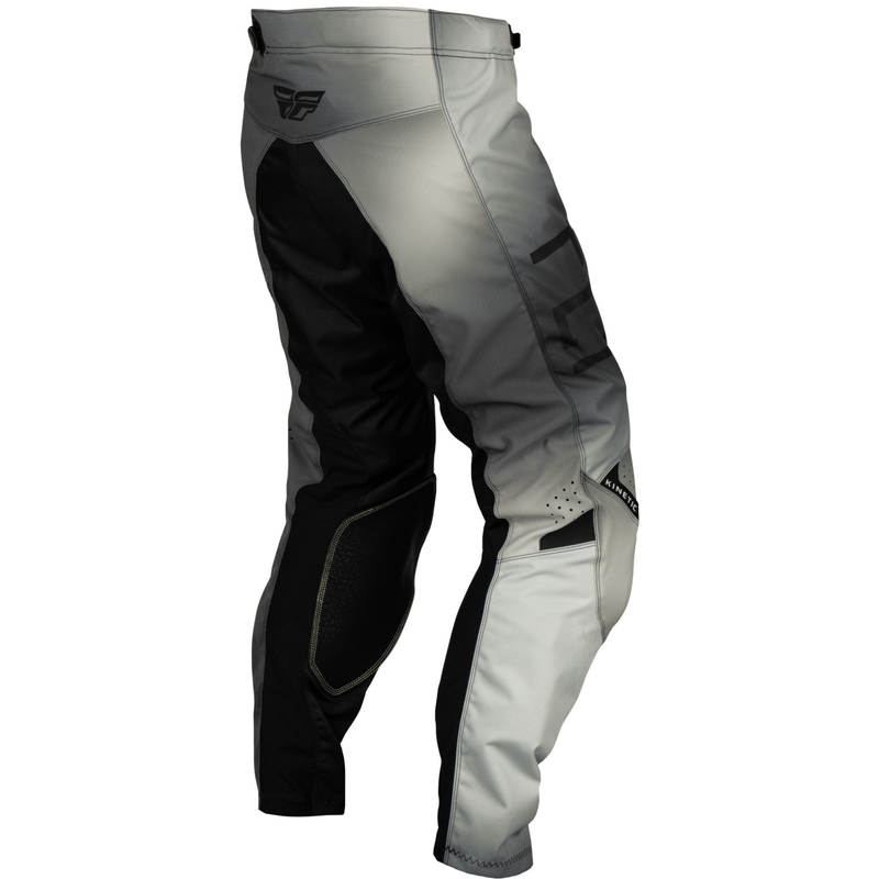 Pantalon de motocross FLY Racing Kinetic Prodigy pour enfant, noir et gris, en promotion soldes