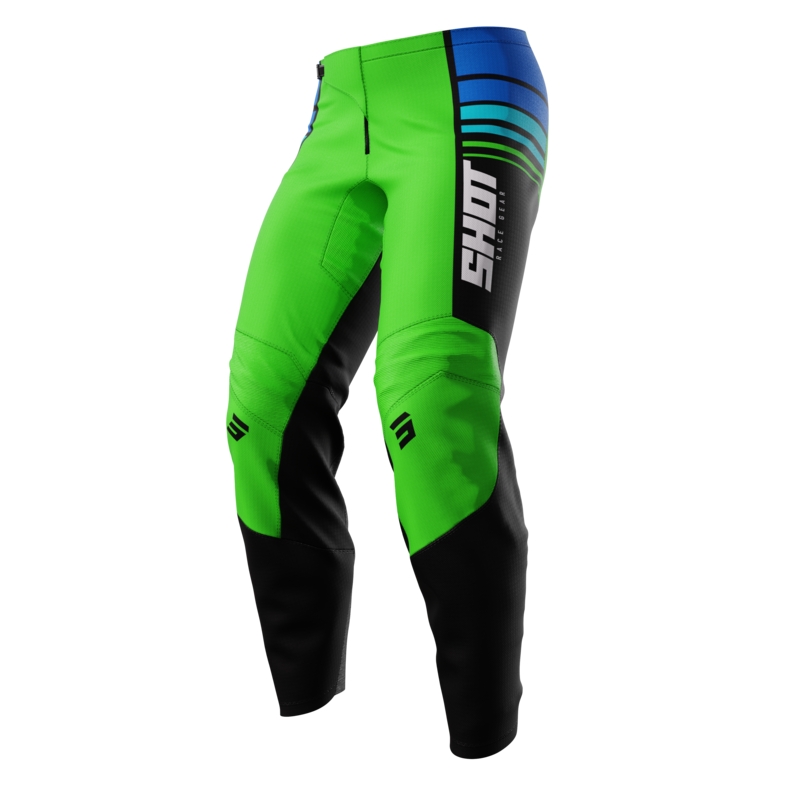 Pantalon Motocross Kids Shot Peak Green soldes