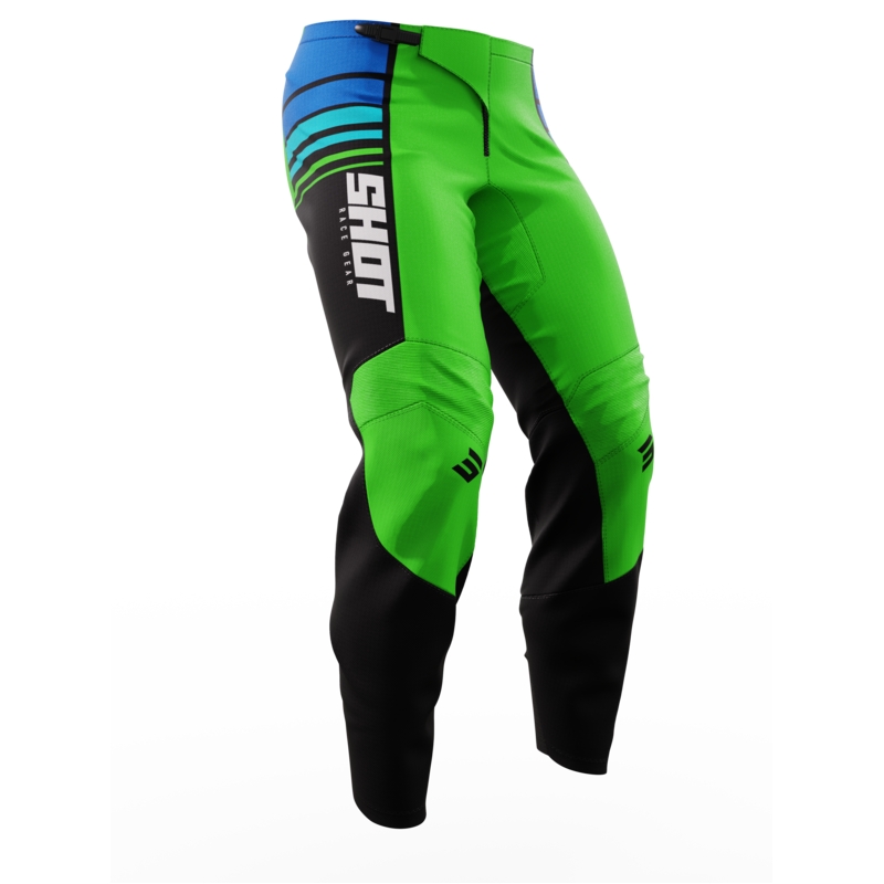 Pantalon Motocross Kids Shot Peak Green soldes