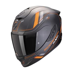 Casque moto intégral Scorpion EXO-1400 EVO II CARBON AIR MIRAGE noir mat-orange