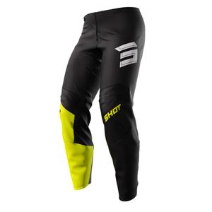 Pantalon Motocross Shot Draw Squad jaune fluo soldes