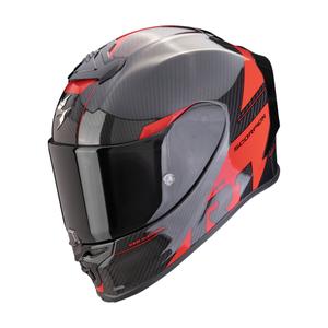 Casque moto intégral Scorpion EXO-R1 EVO Carbon Air Rally noir-rouge