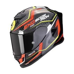 Casque moto intégral Scorpion EXO-R1 EVO AIR COUP noir-rouge-jaune fluo