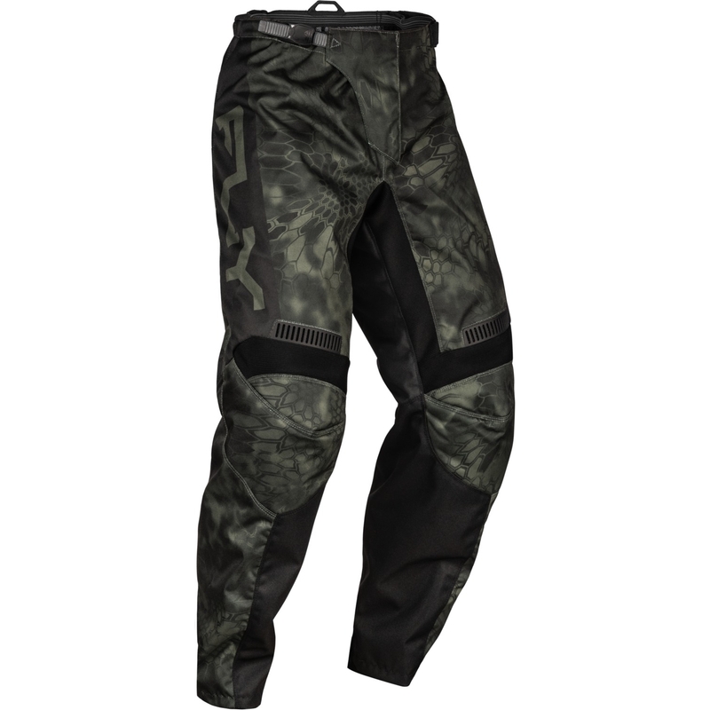 Pantalon de motocross FLY Racing F-16 Kryptek 2024 gris-noir