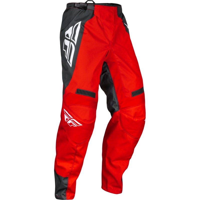 Pantalon de motocross FLY Racing F-16 rouge-gris-blanc