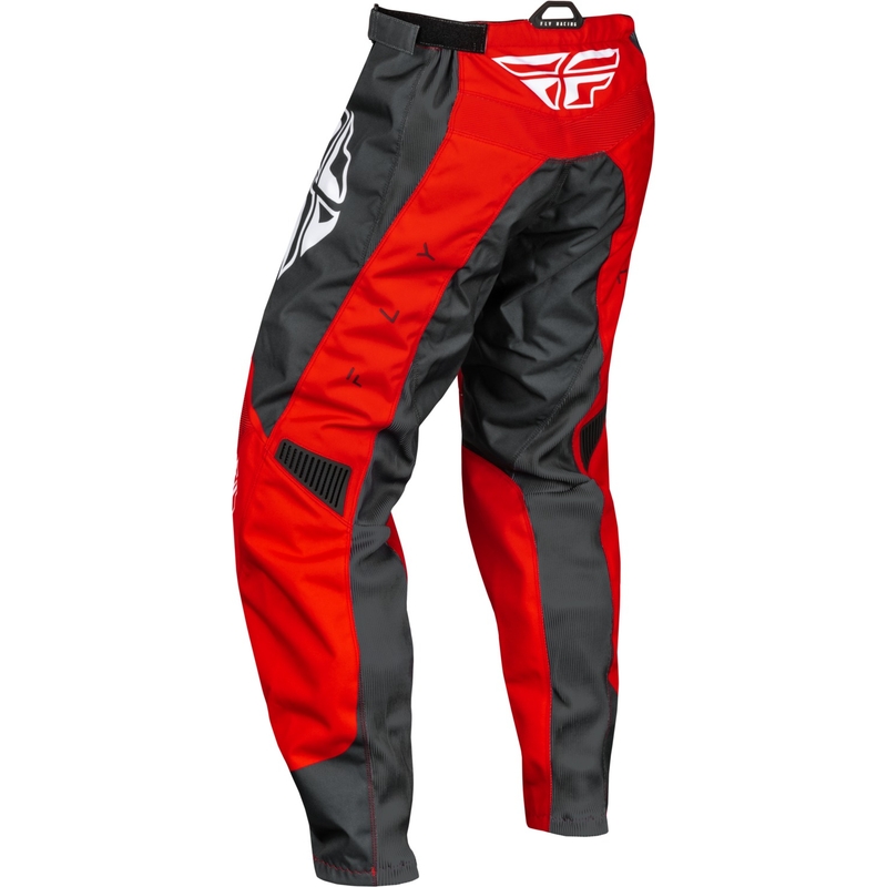 Pantalon de motocross FLY Racing F-16 rouge-gris-blanc