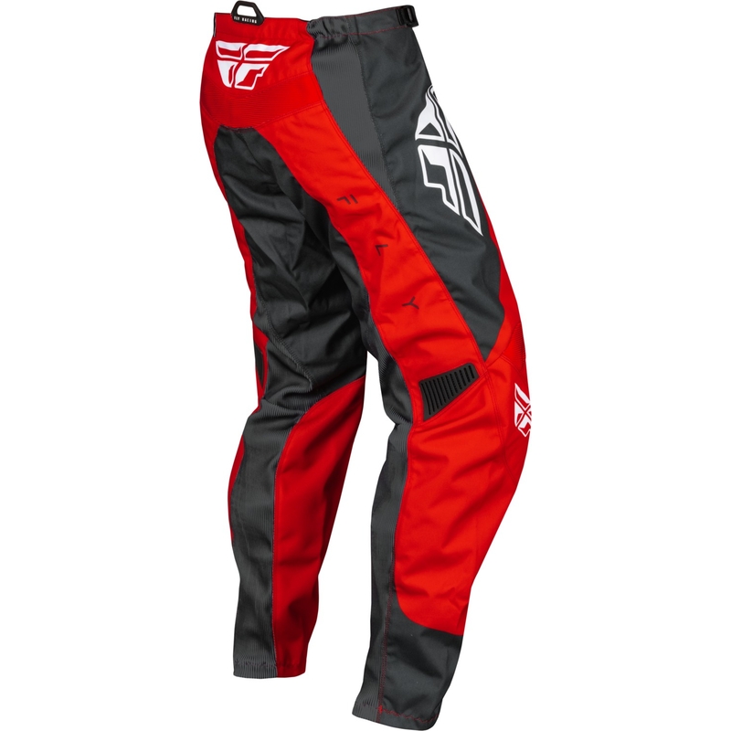 Pantalon de motocross FLY Racing F-16 rouge-gris-blanc