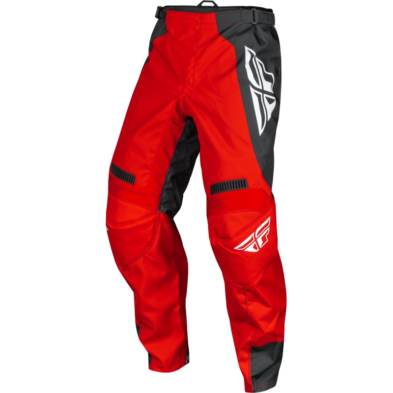 Pantalon de motocross FLY Racing F-16 rouge-gris-blanc