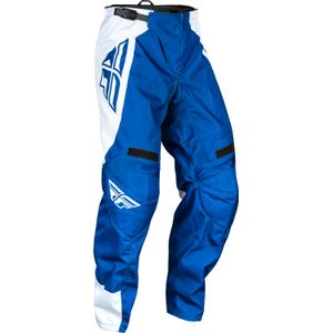 Pantalon de motocross FLY Racing F-16 2024 bleu et blanc
