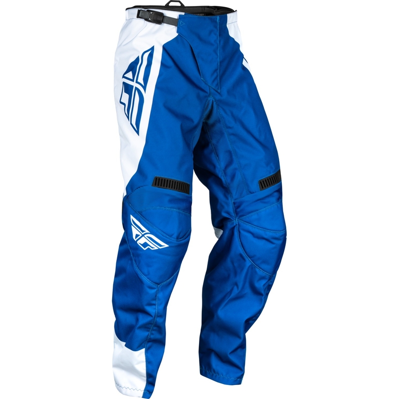Pantalon de motocross FLY Racing F-16 bleu-blanc