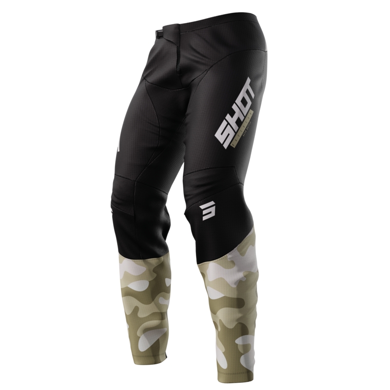 Shot Devo Battle Motocross Pants Black and Sand soldes