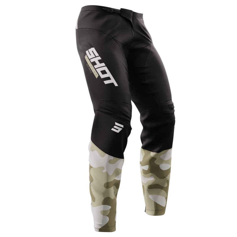 Shot Devo Battle Motocross Pants Black and Sand soldes