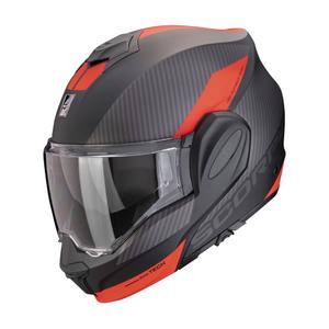 Casque de moto Scorpion EXO-TECH EVO TEAM noir mat-argent-rouge
