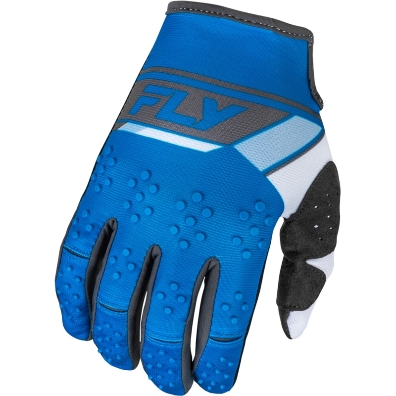 Gants de motocross FLY Racing Kinetix Prix 2024 bleu-gris