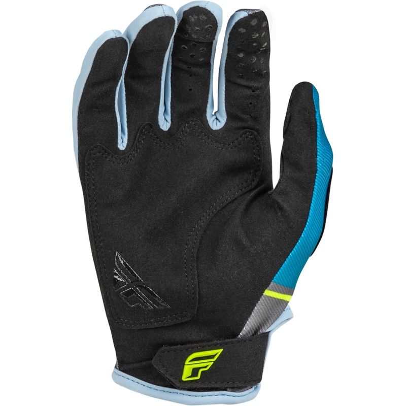 Gants de motocross FLY Racing Kinetix Prix 2024 gris-jaune fluo
