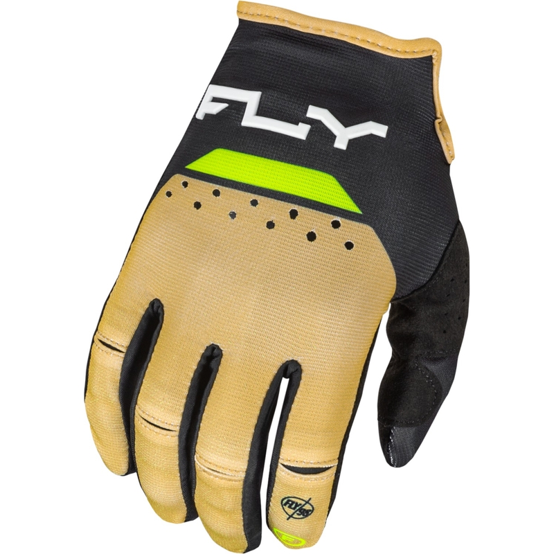 Gants de motocross FLY Racing Kinetic Reload 2024 jaune-noir-jaune fluo