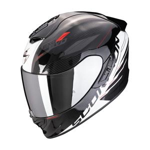 Casque moto intégral Scorpion EXO-1400 EVO II AIR LUMA noir et blanc