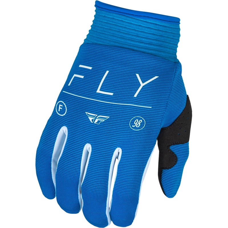 Gants de motocross FLY Racing F-16 2024 bleu et blanc