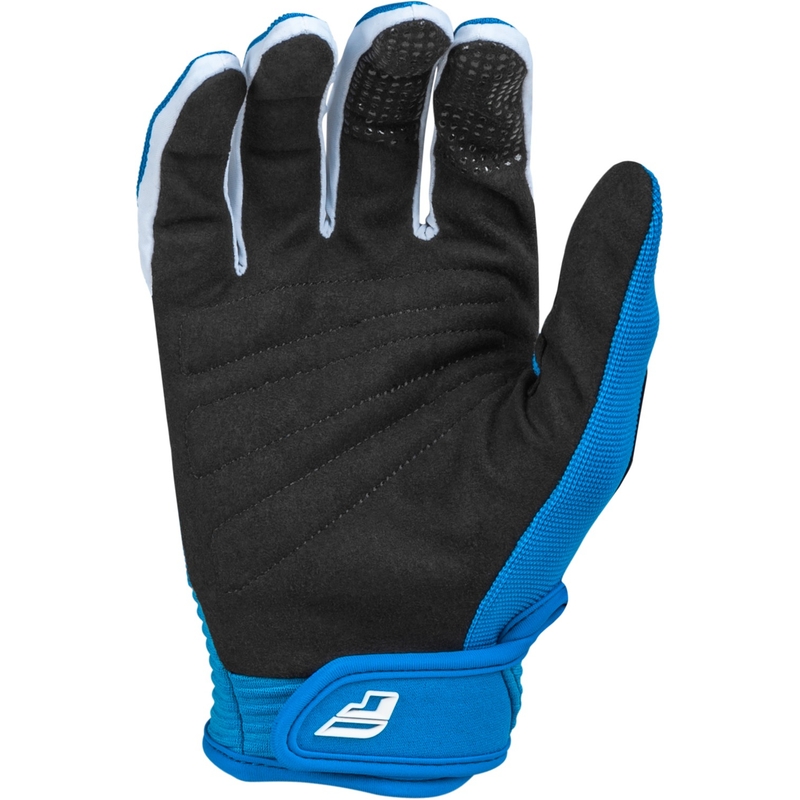 Gants de motocross FLY Racing F-16 2024 bleu et blanc
