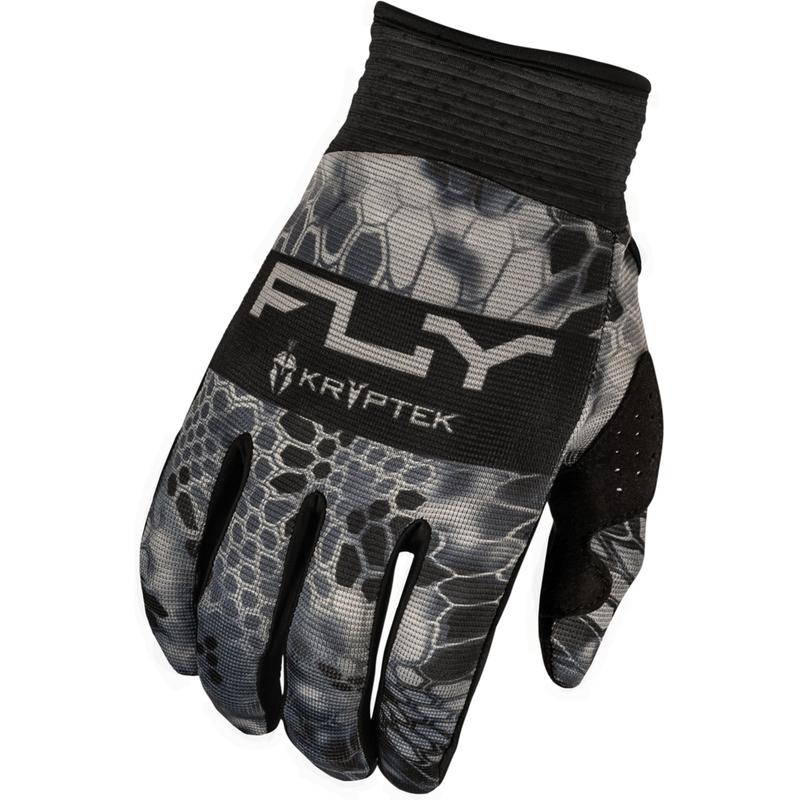 Gants de motocross FLY Racing F-16 Kryptek 2024 gris-noir