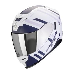 Casque moto intégral Scorpion EXO-520 EVO AIR BANSHEE mat blanc-bleu-violet
