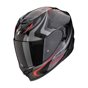 Casque moto intégral Scorpion EXO-520 EVO AIR TERRA noir-argent-rouge