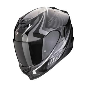 Casque moto intégral Scorpion EXO-520 EVO AIR TERRA noir-argent-blanc