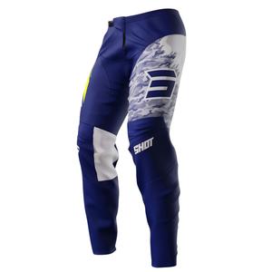 Pantalon Motocross Shot Devo Matrix Bleu soldes