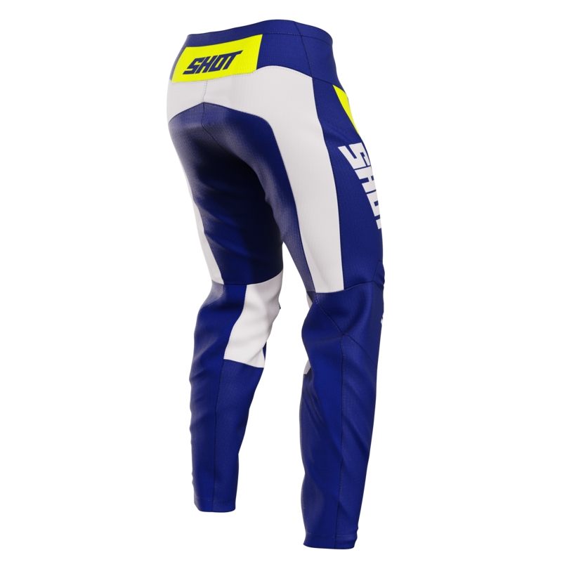 Pantalon Motocross Shot Devo Matrix Bleu soldes