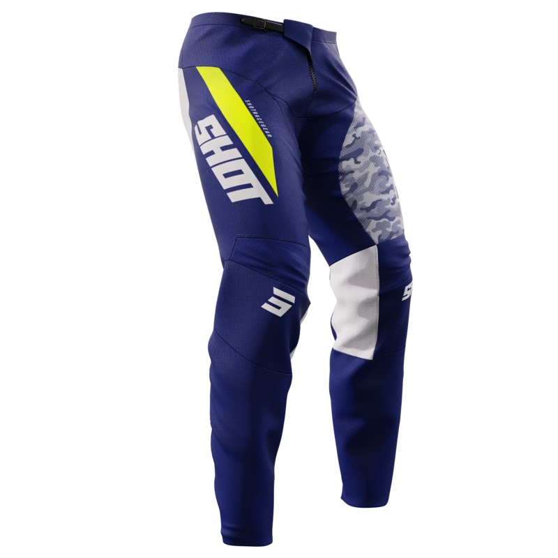 Pantalon Motocross Shot Devo Matrix Bleu soldes