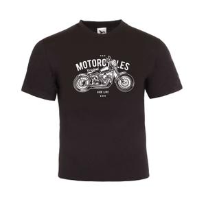 T-shirt RSA Motorcycles Ride Live noir