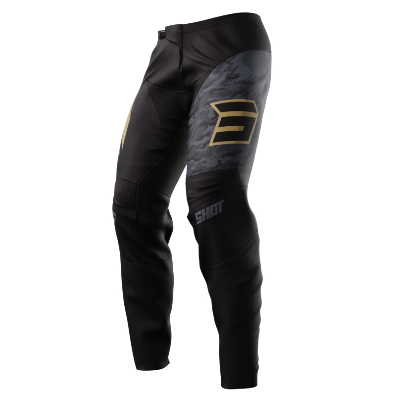 Pantalon Motocross Shot Devo Matrix gold soldes