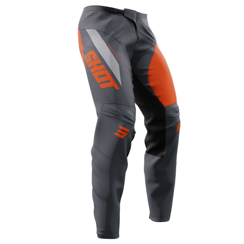 Pantalon Motocross Shot Devo Star orange soldes