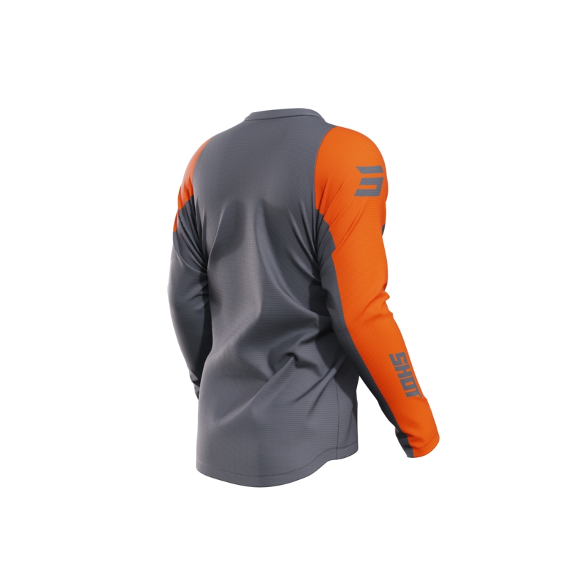 Maillot de motocross Shot Devo Star orange soldes
