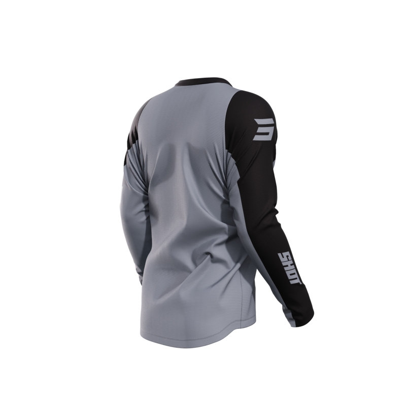 Maillot motocross Shot Devo Star gris soldes