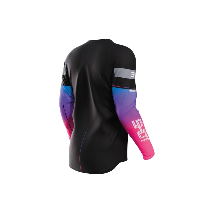 Maillot motocross enfant Shot Indy noir soldes