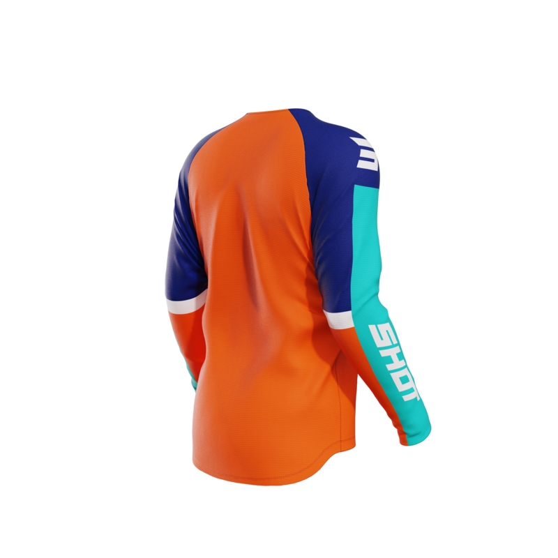Maillot motocross enfant Shot Iron orange soldes