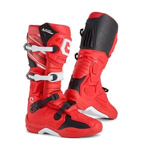 Eleveit X PRIVILEGE bottes de moto rouge